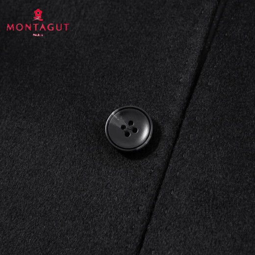 Montagut Wool Silk & Goose Down Warm Winter Men's Woolen Coat Thickened Warm Goose Down Jacket Dark Gray M /48