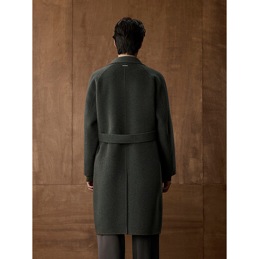 GXG Men's Wear Shopping Mall Long Coat 2025 Winter New Arrival G25X264002 Gray Green M