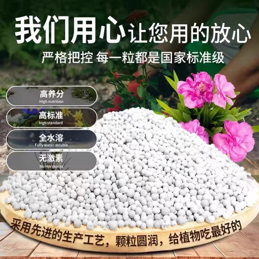 俄罗斯进口复合肥蔬菜农用种菜复合肥肥料硫酸钾氮磷钾复合肥原装 白色颗粒50斤 原包装发货