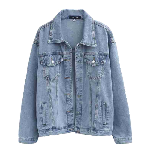 Semir Spring New Blue Denim Jacket Women's Spring and Autumn Korean Style Casual Outer Top bf Loose Denim Jacket Blue Semir s 12XL Blue