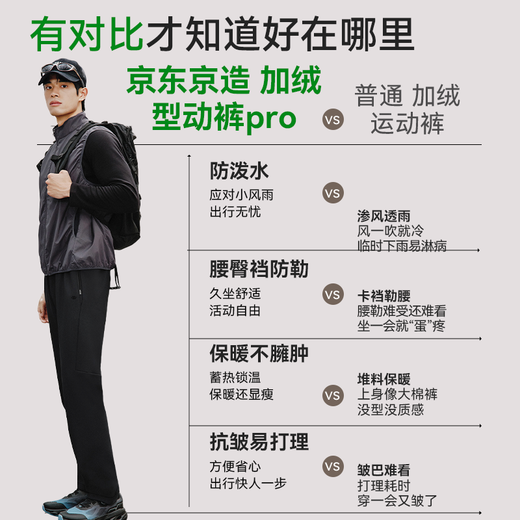 Made in Tokyo, water-repellent sports pants, autumn and winter new straight-leg outdoor wear-resistant assault running casual pants, thick velvet black XL