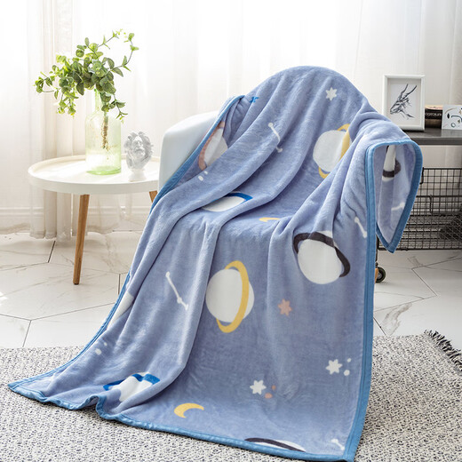 Fantasy Flannel Blanket Winter Thick Children's Small Blanket Classroom Napping Baby Coral Fleece Sheet Single Cover Good Times 150cm
