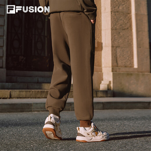 FILA FUSION Fila trendy brand knitted trousers for men 2025 winter fashion casual loose cuffed trousers