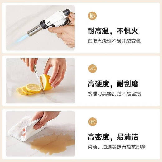 Pupan cream style slate island dining table tea table integrated retractable home small apartment light luxury modern restaurant dining table 1.4+0.4 meters fixed socket white + glossy snow mountain white island dining table flat style