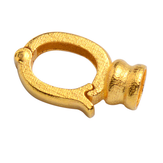 Yuyao 18k gold buckle ancient accessories connecting button fist au750 gold accessories pearl necklace bracelet pendant buckle 8-character buckle (No. GF409) about 0.23-0.28g