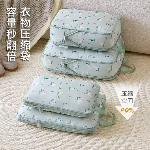 Yusenyi travel storage bag, business trip suitcase, clothing compression storage bag, clothing underwear sub-bag, travel portable, upgraded printed unicorn medium size x2 (35x26x10cm)