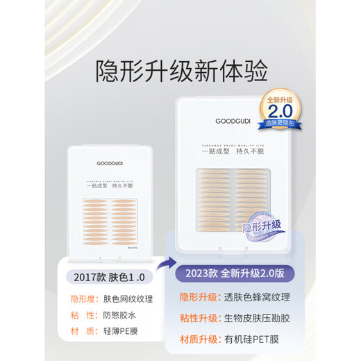 Goood 1200 stickers olive-shaped double eyelid stickers for women, invisible, traceless, natural, men's special artifact for swollen eyes, thin and narrow mesh type, for thick and small inner double eyelids, 1200 stickers, single sided