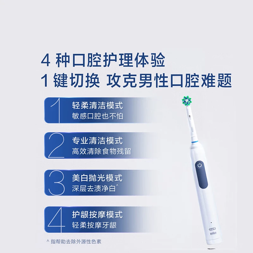 Oral-B adult electric toothbrush for men and women gum care Pro4Ultra3D Sonic Pro series deep cleaning gum care birthday gift new year gift annual party gift