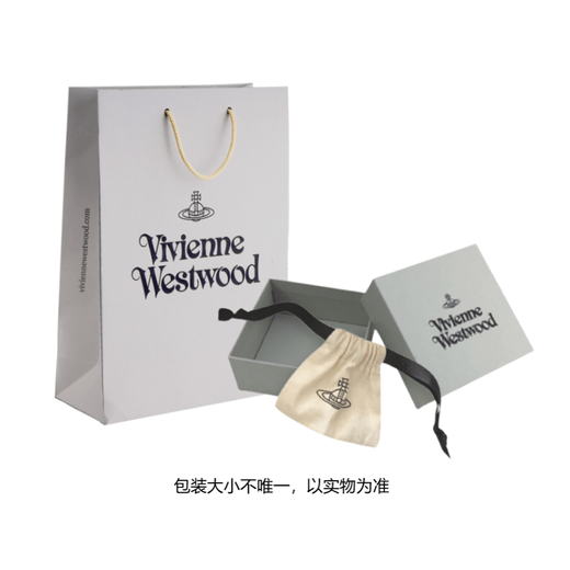 Vivienne Westwood Logo Design Gold-plated Bracelet Unisex Couple Style Gold Gold F Basic Packaging - Dust Bag + Packing Box
