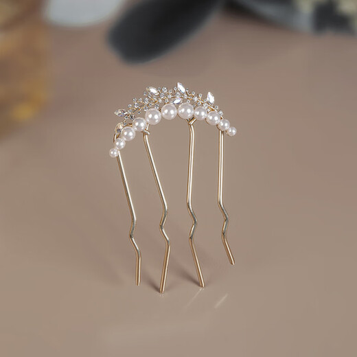 Xiangwan comb, exquisite and elegant hair comb, Chinese style hair ornament, new Chinese style hairpin, foreign style hairpin, white crown