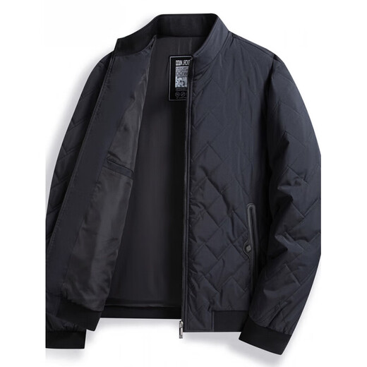 GOLDLION G+ Goldlion Autumn and Winter Cotton Jacket Middle-aged Men's Lightweight Cotton Jacket Stand Collar Cotton Jacket 092 Black M 170