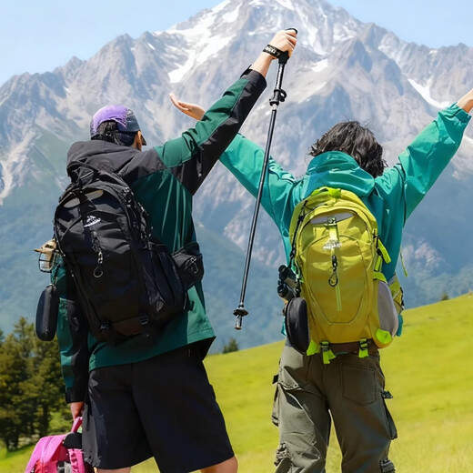 Nanmu Xiong Outdoor Mountaineering Bag Men's Travel Lightweight Hiking Backpack Women's Large Capacity Versatile Travel Backpack Black