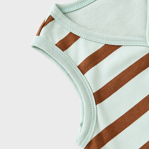 Tongtai (TONGTAI) baby vest spring and autumn pure cotton baby clothes children's tops vest vest for boys and girls green 90cm