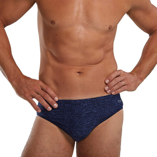 TYR Men's Swim Briefs Professional Sports Polyester Adjustable Waistband Adult Swimwear Midnight Navy 30