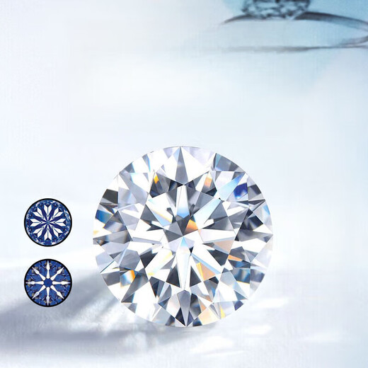 DRD grade moissanite 1 carat diamond ring closed exquisite round package diamond snowflake twisted arm six claw diamond Valentine's Day 50 points moissanite / D grade closed contact customer service notes the number of rings