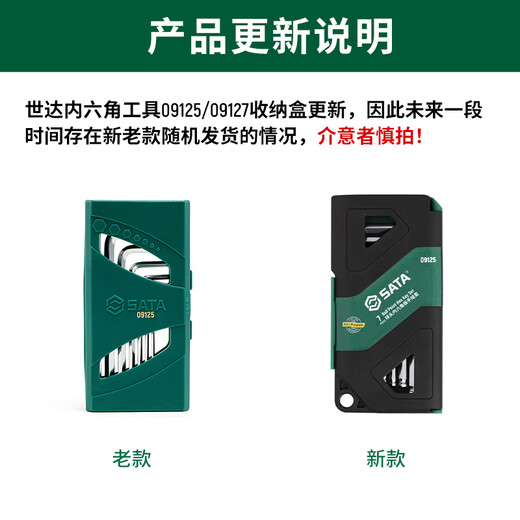 SATA 09125 Hexagonal Wrench Set 1.5-6mm Hexagonal Screwdriver 7-piece Hexagonal Wrench Set