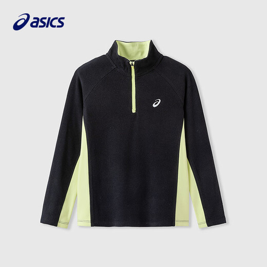 ASICS children's clothing 25 years winter children's half-zip color-blocked long-sleeved moisture-absorbing, heating, warm and comfortable 334251002503