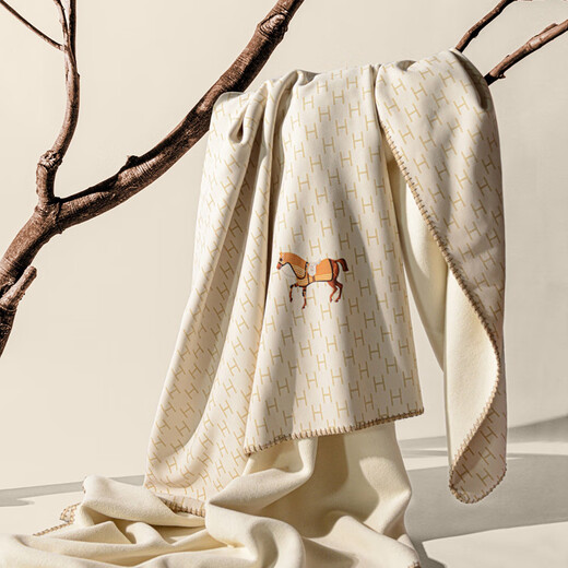 Class A cotton cashmere ins style blanket sofa blanket shawl blanket spring and summer thickened warm cover blanket flannel baby quilt A type (75% of customers' choice) 60*180cm (shawl blanket)