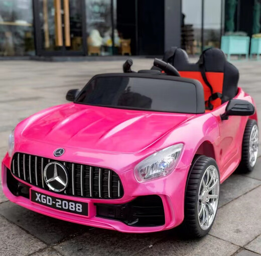 SO ACAI children's electric car baby four-wheel remote control car male and female baby can sit on a person rechargeable toy car children's battery car red single drive + no remote control