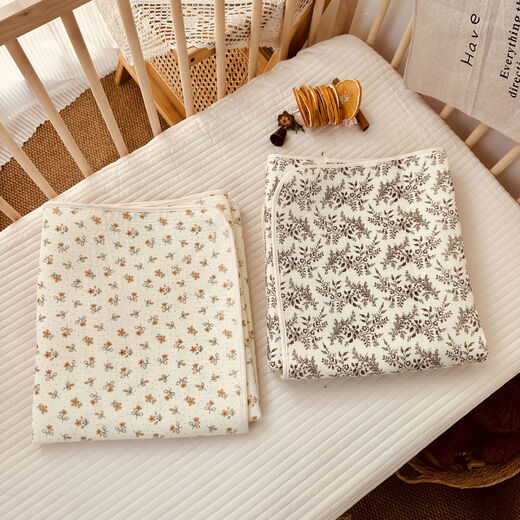 Diaper pad, baby waterproof, breathable, washable diaper, large size baby diaphragm sheet, aunt's menstrual mat, Misty Forest + Yula Huayu 2-piece changing set, urinary and dirty washable, 50x70cm