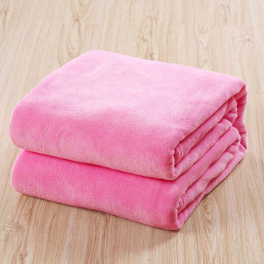 Yusenyi Flannel Four Seasons Solid Color Coral Fleece Blanket Sheets Upgraded Flannel Air Conditioning Blanket Dark Blue 70cmx100cm Knee Blanket