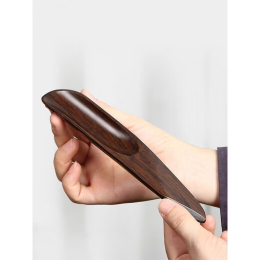 Xiongwochi wooden tea spoon household solid wood tea shovel tea making accessories tea spoon single tea pouring device tea kung fu tea set golden flower tea clip + jiaohong tea spoon (enlarged version)