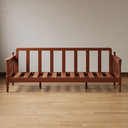 Yayuan leisure fabric sofa 2025 new style retro boxwood home living room straight three-seat solid wood sofa cotton and linen green striped three-seat sofa (soft and comfortable, skin-friendly and breathable) 2100*880*850mm