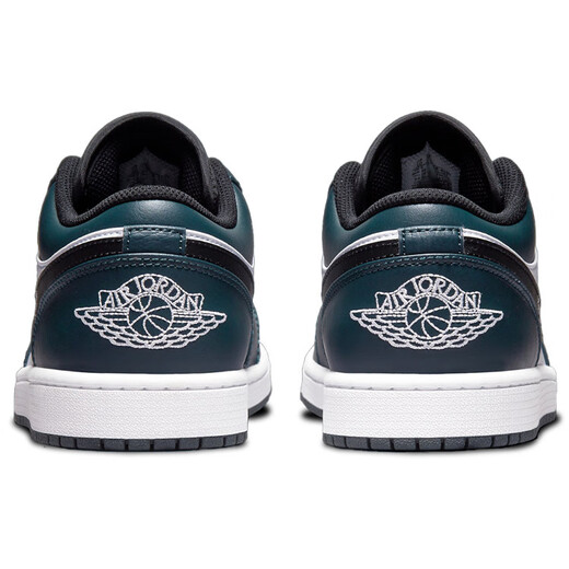 JordanAir Jordan 1 low dark teal trendy low-top retro basketball shoes men's 40