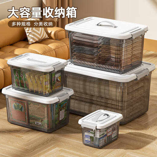 Storage box transparent dust-proof and mildew-proof finishing box dormitory home quilt clothing storage box huge size large capacity extra large size - three pack buy one get two free