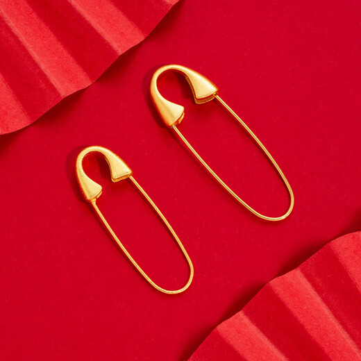 Alloy jewelry, ancient sand gold brooch, pregnant women and babies safe and safe when going out, shock-preserving gold baby brooch, 3 pack