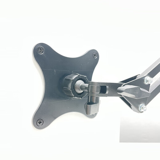 Woodman 18-inch portable display universal mechanical arm bracket vesa extended horizontal and vertical secondary screen clip desktop metal elevated stand black universal cantilever + 5.8-8.8cm mobile phone clip