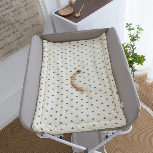 Special diaper pad, baby care table cotton pad, baby convenient diaper pad, children's washable diaper pad, cotton pad - love 50*70cm