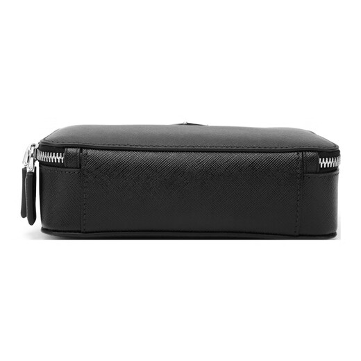 PRADA Brique Saffiano leather handbag shoulder bag men's black basic outfit (bag + dust bag)