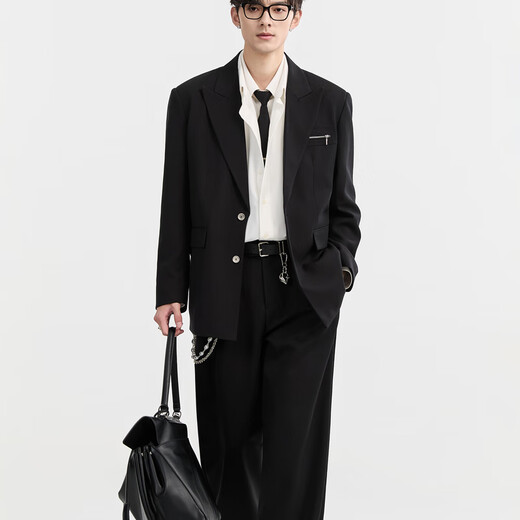 Earl Joel 2025 neuer lässiger Blazer Herren High-End-Zugwolle losen Anzug Engagement Business Anzug dünn