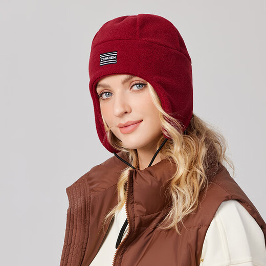 UK ear protection fleece earmuffs Lei Feng hat keeps warm, windproof and cold-proof, looks small, casual and versatile, ginger yellow