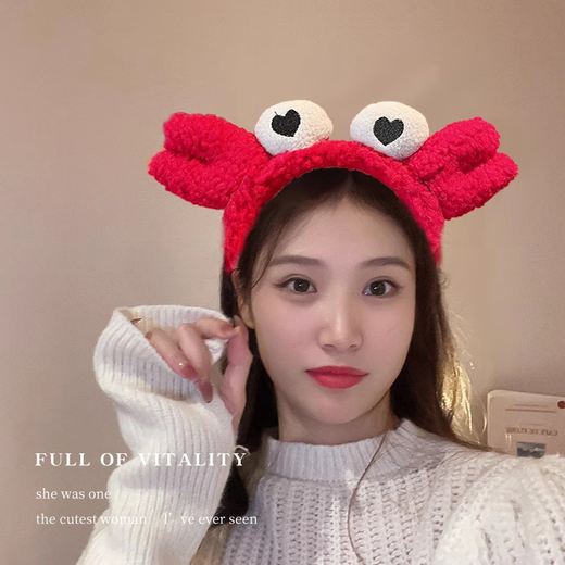 Cartoon face wash special headband for women 2025 new plush headband for hair pressure makeup cute hairpin hairband headwear 9# frog headband no Specifications