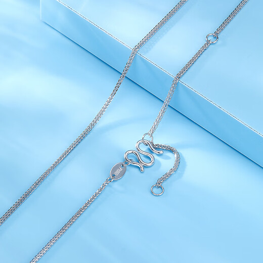 Luxury beads pt950 platinum necklace fashionable light luxury platinum chain temperament high-end gift jewelry for girlfriend 1.57g-45cm