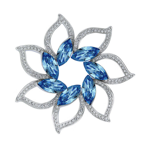 Tang Empress (TH) Chinese Valentine's Day gift Tang Empress Austrian crystal butterfly brooch brooch, mixed color pink