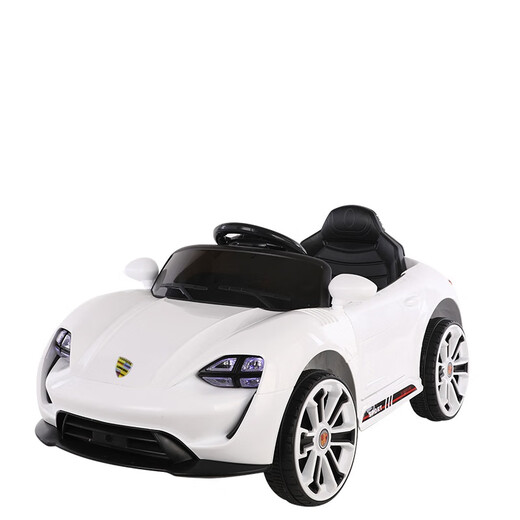 Guardian Laoren children's electric toy car four-wheeled, seatable, rechargeable remote control push rod for baby boys and girls 1 to 3 years old 5 white = self-driving_+ remote control Order reminder Functions are gradually increasing