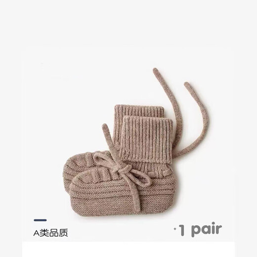 Baby socks autumn and winter new ins style baby woolen socks for men and women, spring and autumn newborn soft warm socks woolen shoes - Turmeric 1-3 years old M (recommended foot length 12-14cm)