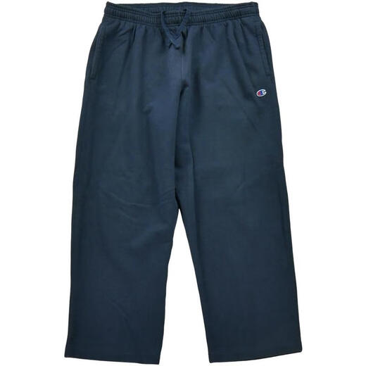 Champion men's sweatpants are comfortable, breathable and loose fit for daily wear. Easy to put on and take off. Dark blue elastic waist. Marine. One size fits all | EU XL