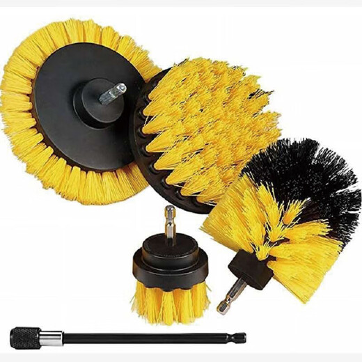 Honggong electric drill cleaning brush head electric drill brush head floor tile kitchen metal rust removal scouring pad polishing and polishing 11-piece set