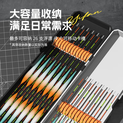 Yifan Seiko Mecha Anti-scratch Multi-Function Fish Thickened Float Box ABS Large Capacity Storage Box Portable Pressure-resistant and Fall-resistant 65cm Anti-Scratch Float Box Mecha Black and Yellow