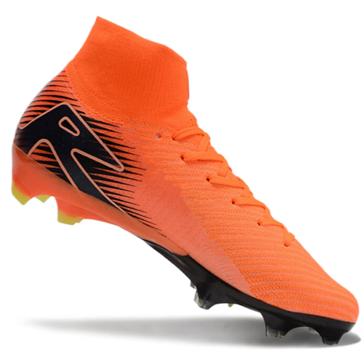 PG Mercurial 16th Generation High-top Air Cushion Waterproof Knitted FG Football Shoes Long Spike Student Competition Training Sports Lake Blue 41