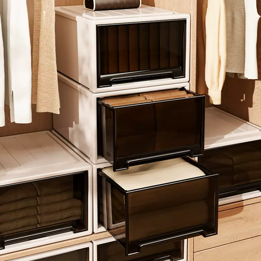 Yusenyi storage box drawer-type plastic household clothes wardrobe storage box clothing storage cabinet organizer box storage artifact depth 53x width 45x height 30 depth 53x width 45x height 30 export quality thickened material 1 export quality thickened material
