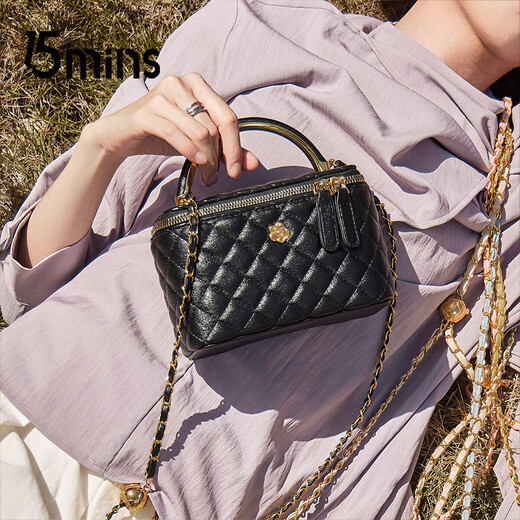15MINS bag women's new 2025 diamond chain bag light luxury versatile one-shoulder cross-body handbag birthday gift for girlfriend