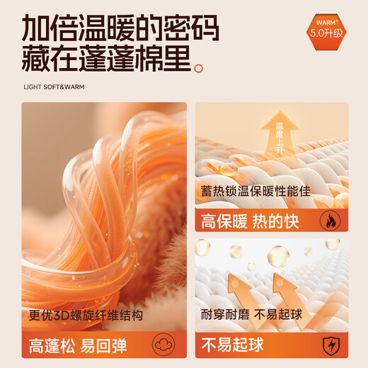 MINISO American quilted diamond pattern jacket men's winter light and warm casual lapel cotton jacket Navy M