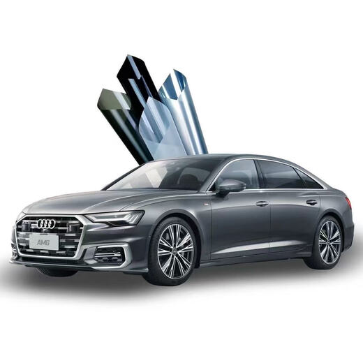 Car film, glass film, explosion-proof film, heat insulation film, sun protection car window film, full car film, solar film, car film, van window film, truck anti-UV self-adhesive, high privacy, deep black, 4 side windows + rear gear