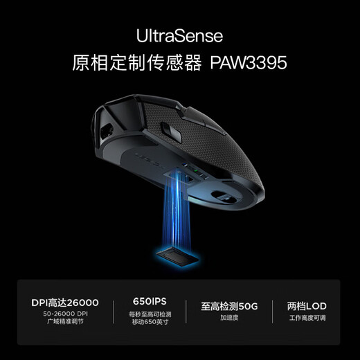 联想（Lenovo）（Lenovo）拯救者M7/m5/m5pro双模充电游戏鼠标轻量化人体工学设计中小手爬握抓握电竞鼠标 拯救者 M500 【有线+2.4G无线】白 黑色