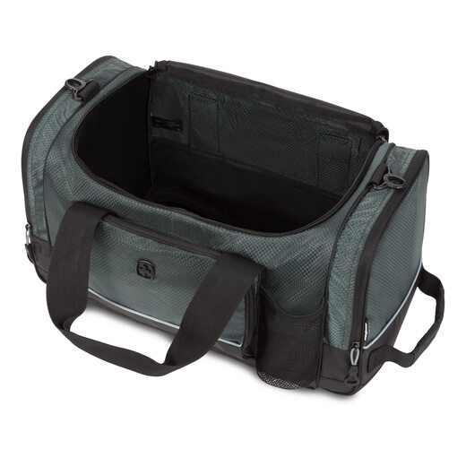 SWISSGEAR APEX Duffel Bag Gym Bag Travel Large Bag Black Gray/Black Dobby 20 Inch